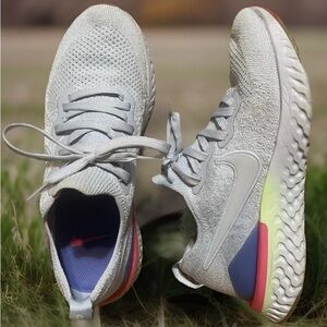 Nike Epic React light blue and pink, 9.5